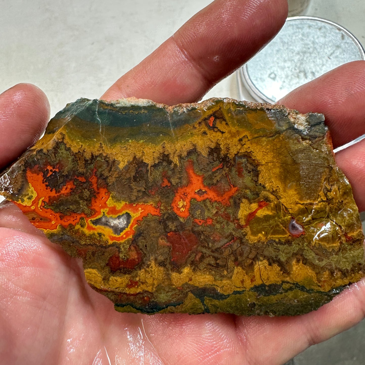 MOROCCAN SEAM AGATE Slab - 94 grams