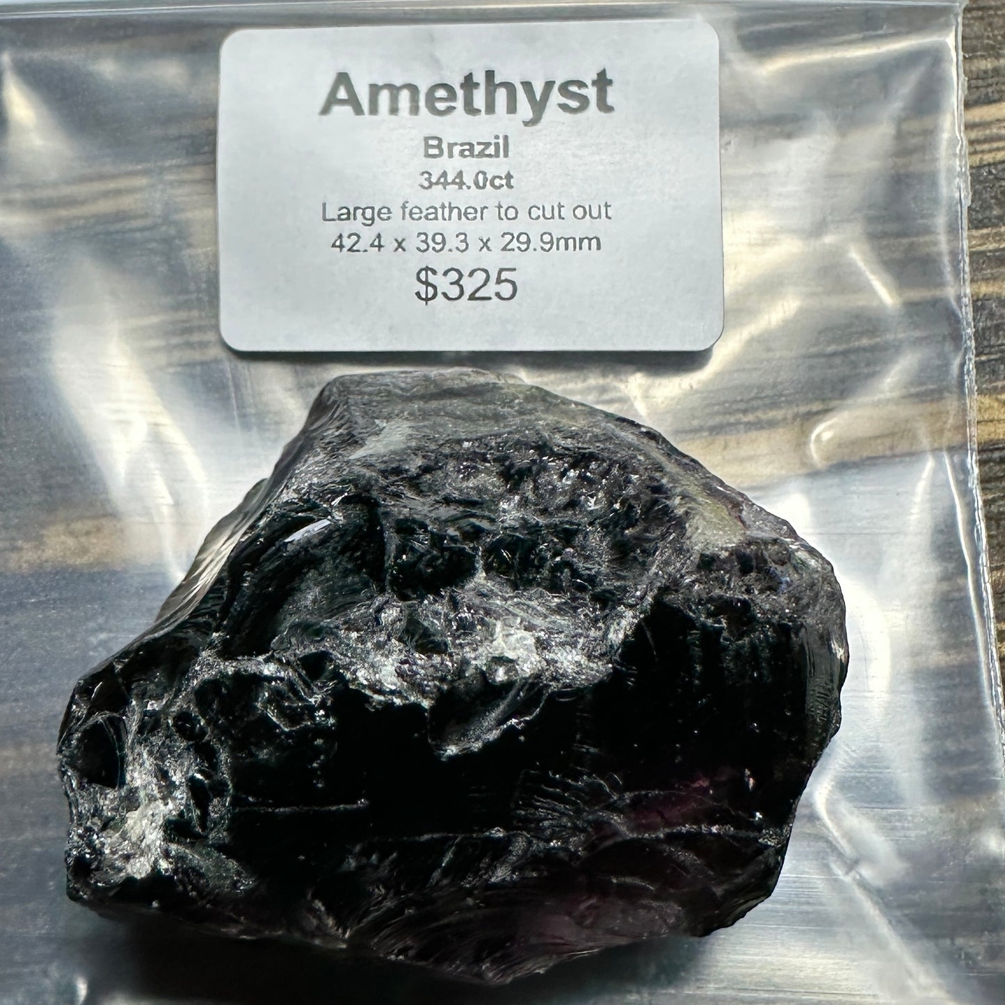 344ct Brazilian AMETHYST QUARTZ Facet Rough