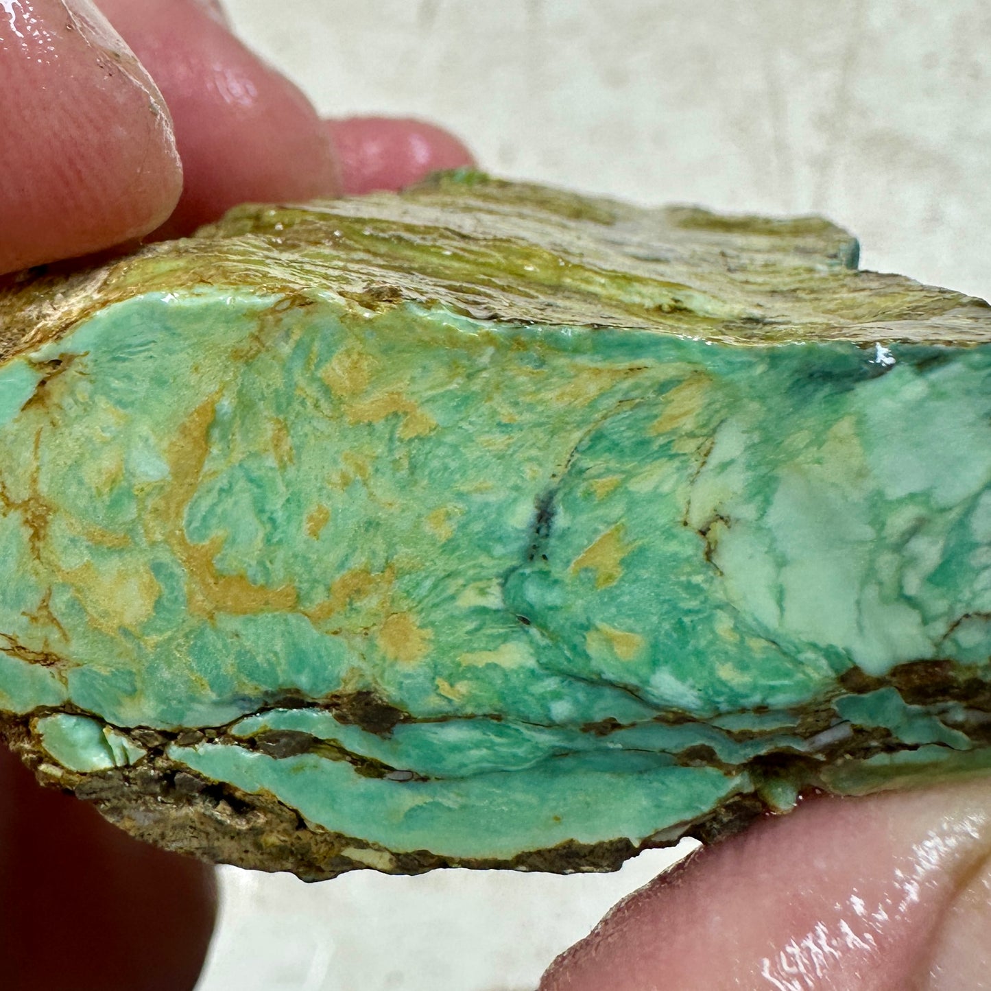 BROKEN ARROW VARISCITE Rough - 142 grams