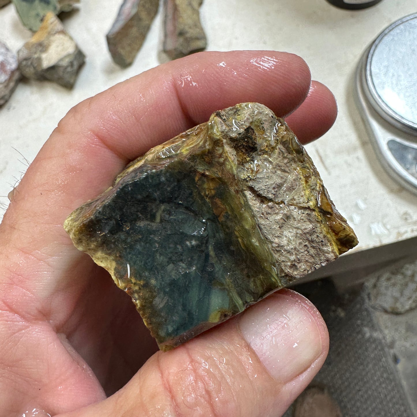 MORRISONITE JASPER Faced Rough - 0.61 Pounds