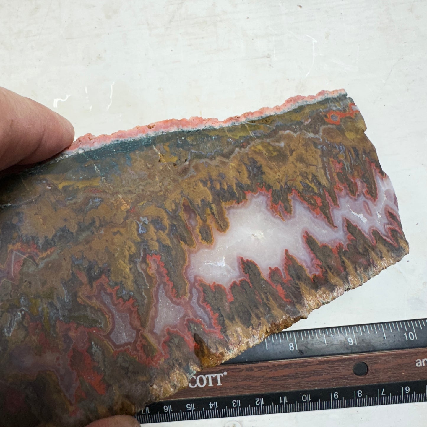 MOROCCAN SEAM AGATE Slab - 206 grams