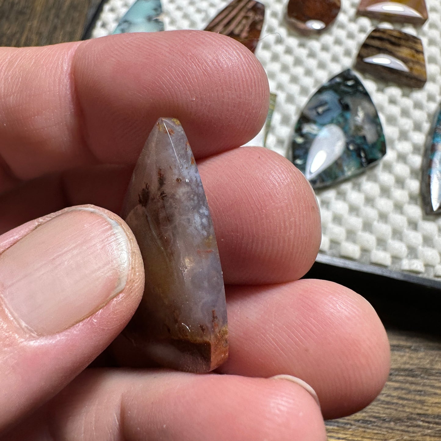 CAREY PLUME AGATE cabochon