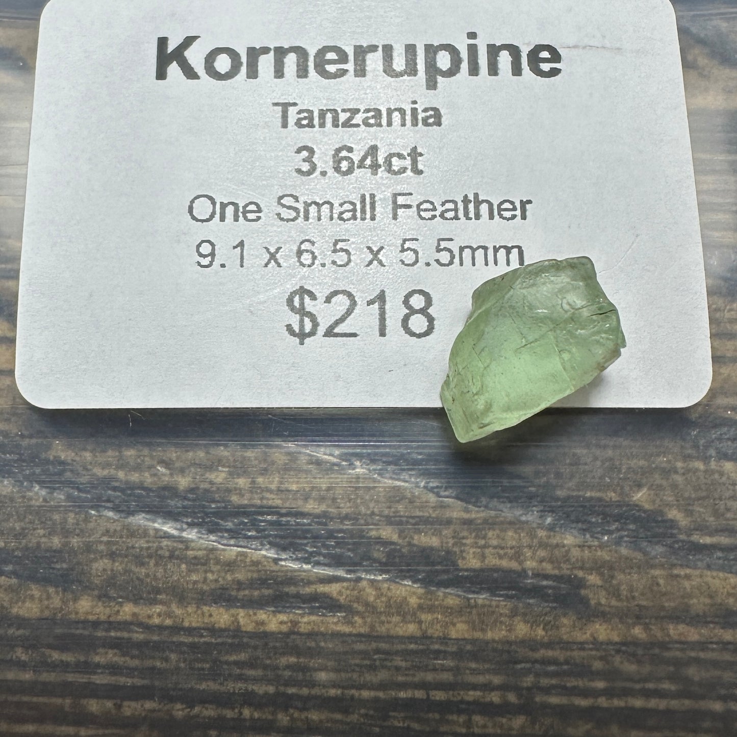 3.64ct Vanadium KORNERUPINE Facet Rough