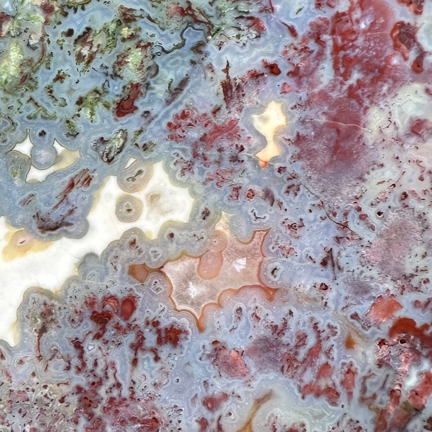 RED LIGHTNING AGATE Slab - 272 grams