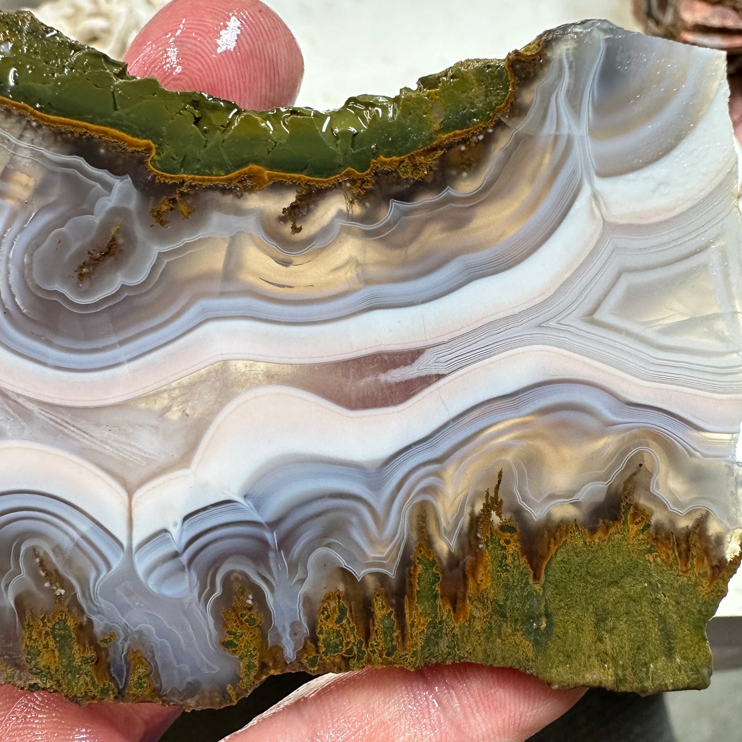 MOROCCAN KERROUCHEN AGATE Slab - 136 grams