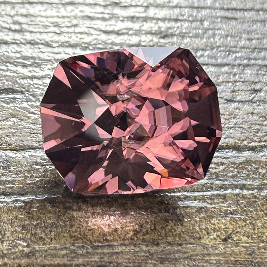 4.33ct Raspberry ZIRCON Faceted Stone