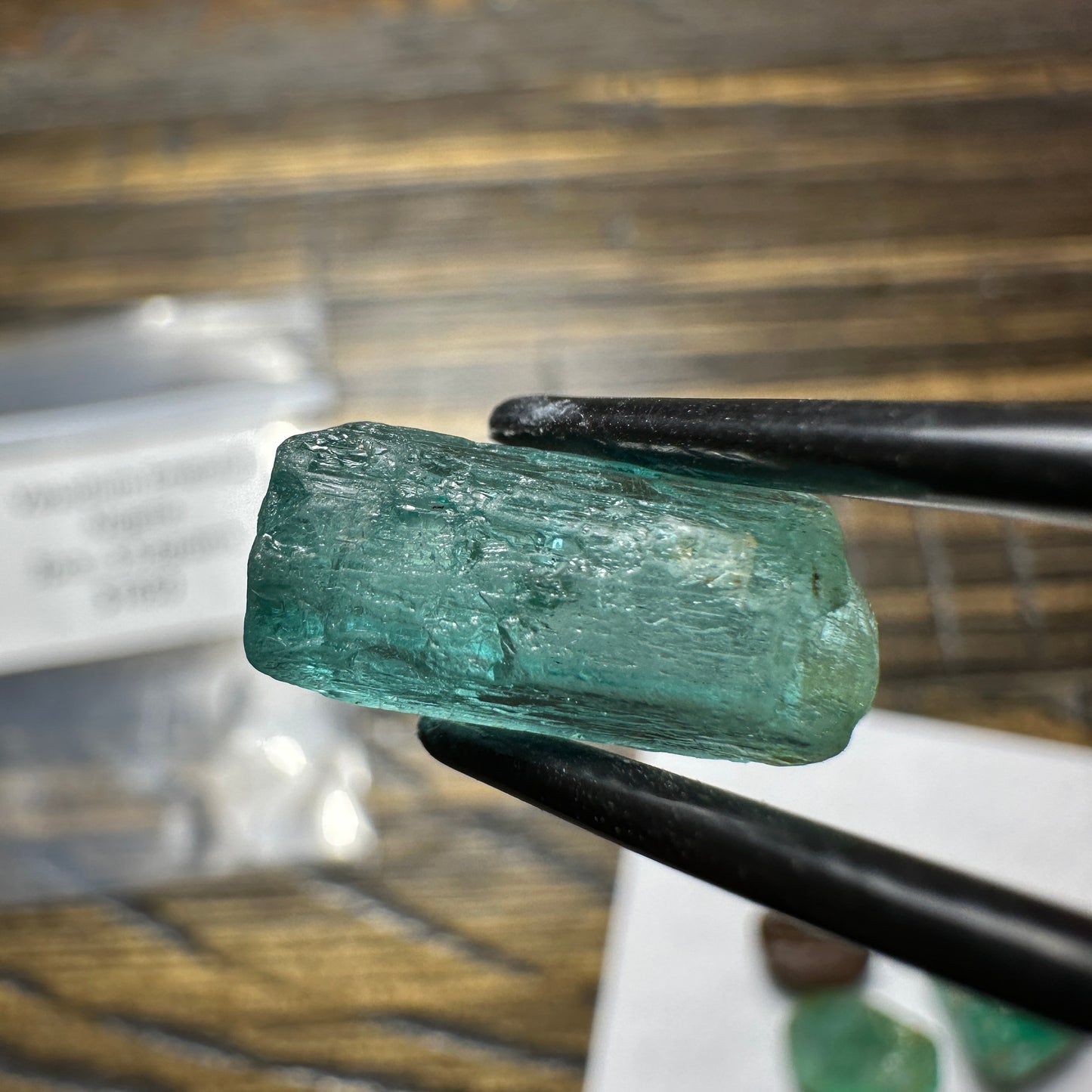 VANADIUM EMERALD 3pcs., 5.53g Facet Rough Parcel