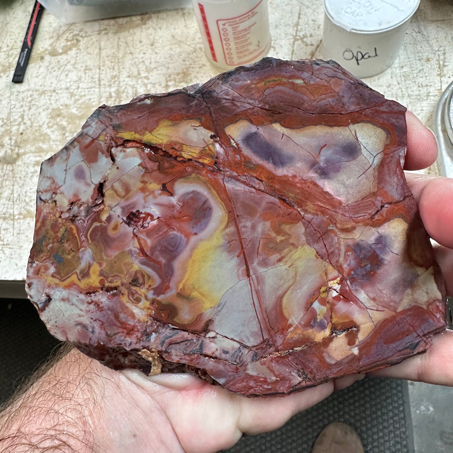 MESCALERO JASPER Slab - 263 grams