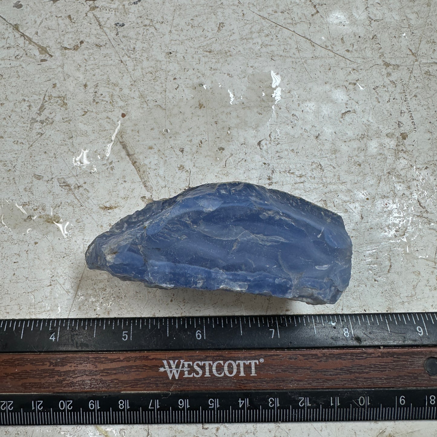 Ethiopian BLUE AGATE Rough - 162.8 grams