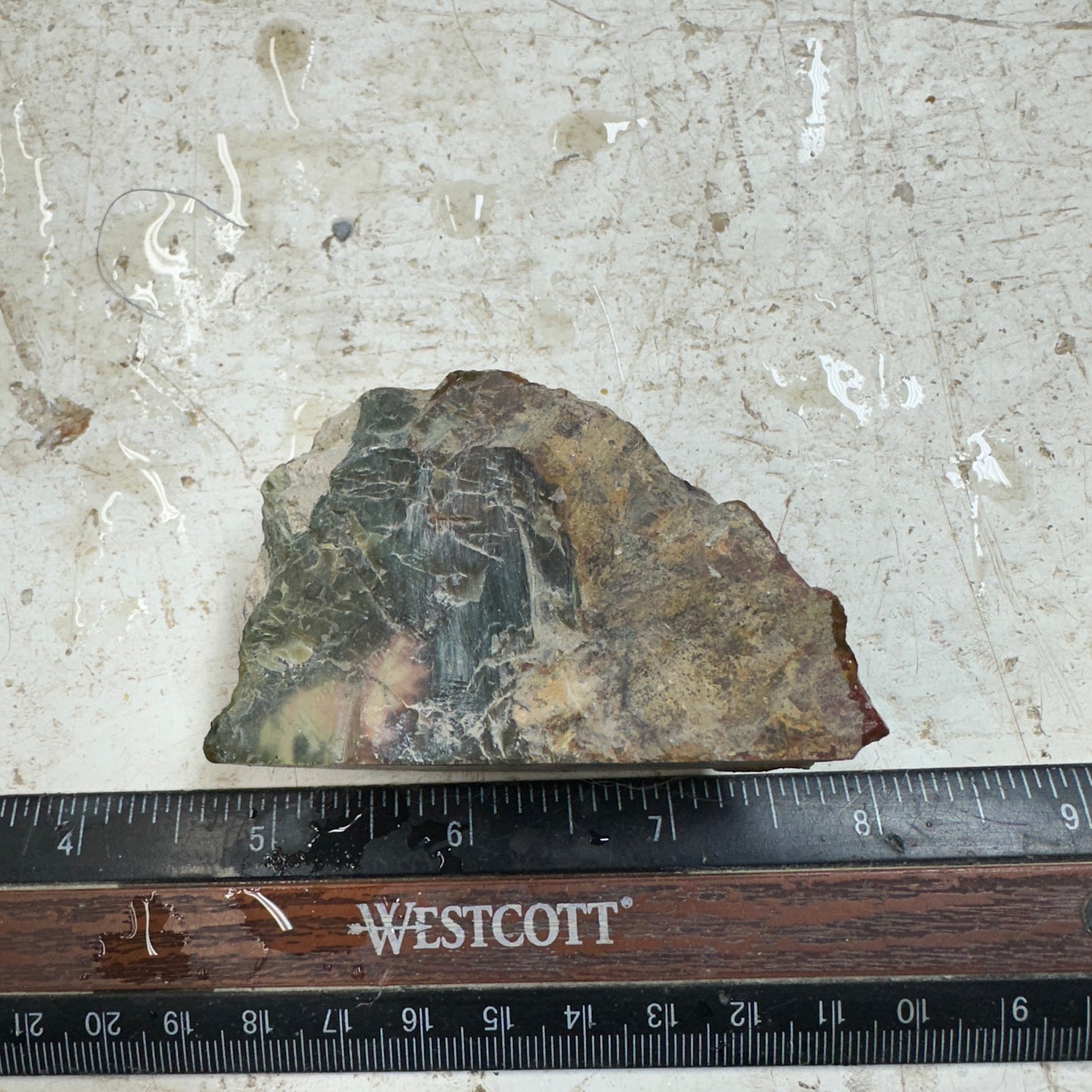 MORRISONITE JASPER Faced Rough - 0.32 Pounds