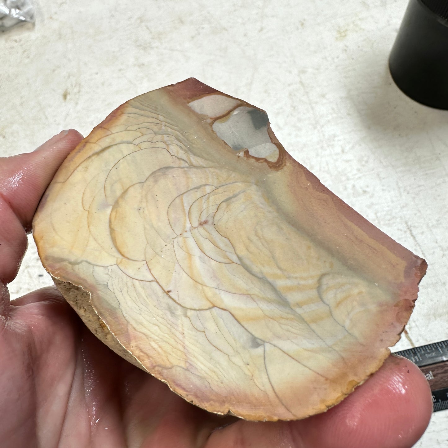 MISTY MOUNTAIN JASPER Faced Rough - 1.54 Pounds