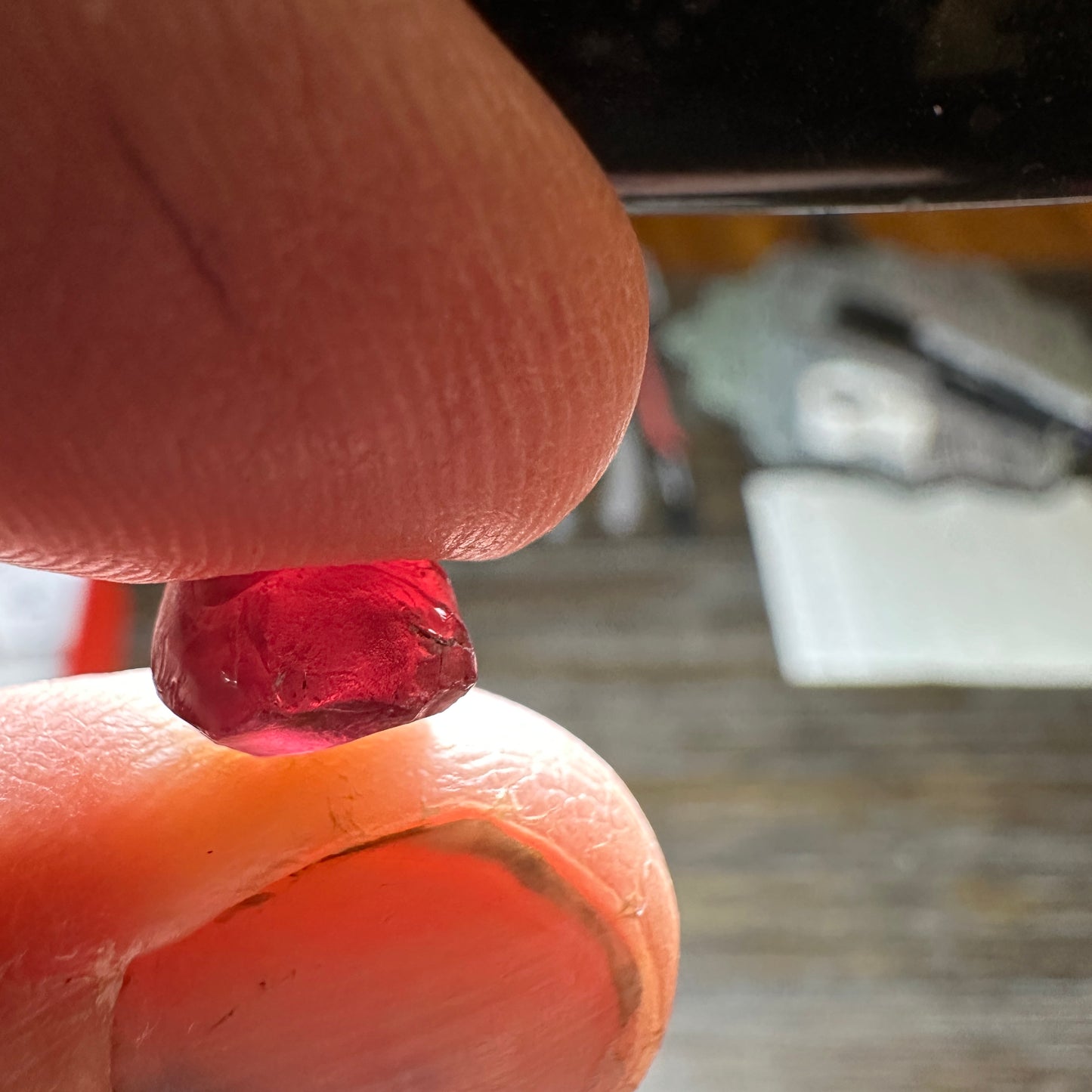 5.15ct  RHODOLITE GARNET Facet Rough