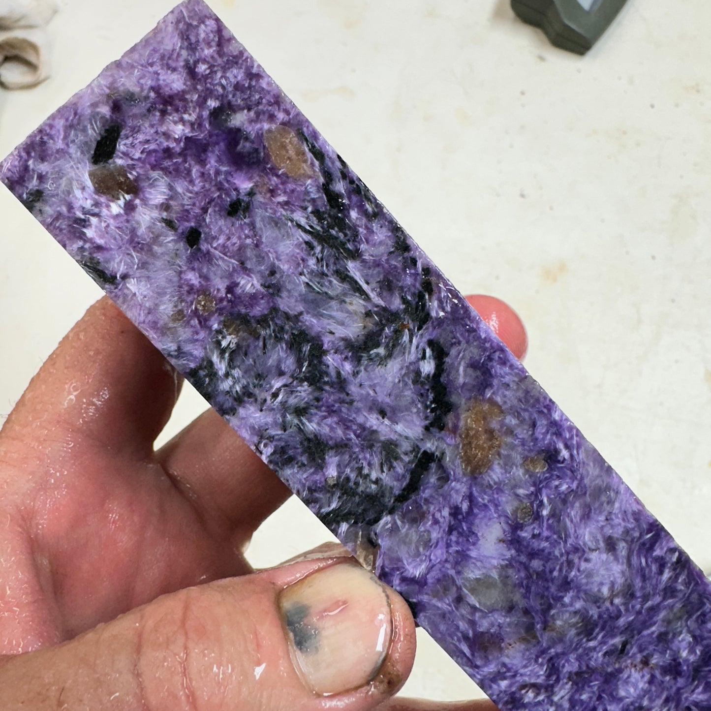 CHAROITE Blocked Rough - 1.51 Pounds