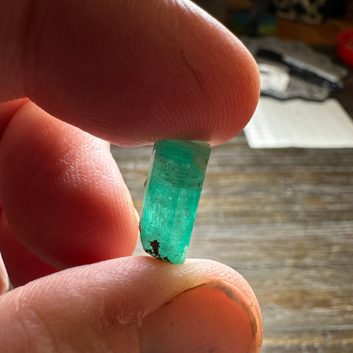 9.19ct COLUMBIAN EMERALD Facet Rough