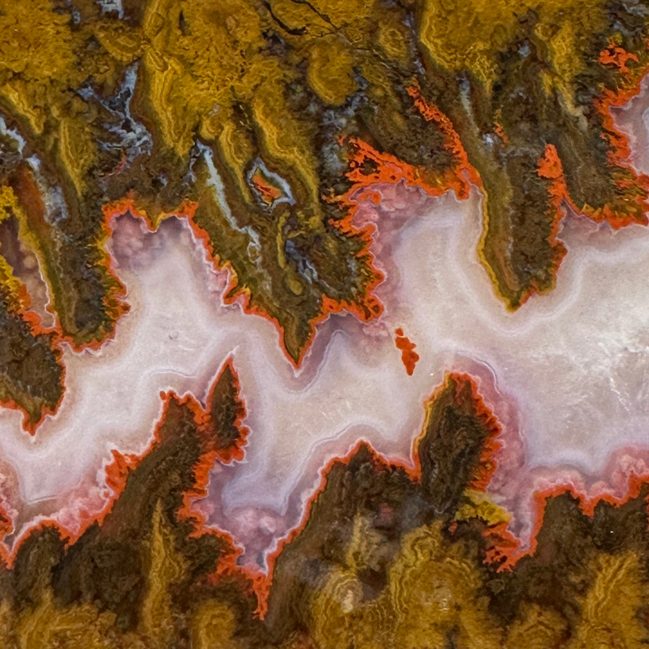 MOROCCAN SEAM AGATE Slab - 206 grams