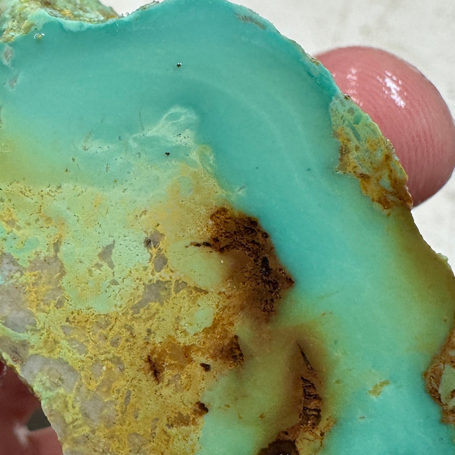 STELLA BLUE TURQUOISE Faced Rough - 77 grams