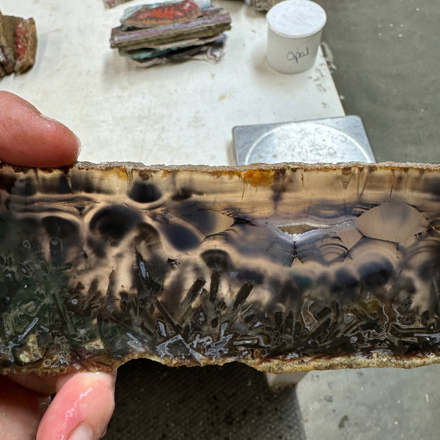 TURKISH STICK AGATE Slab - 256 grams