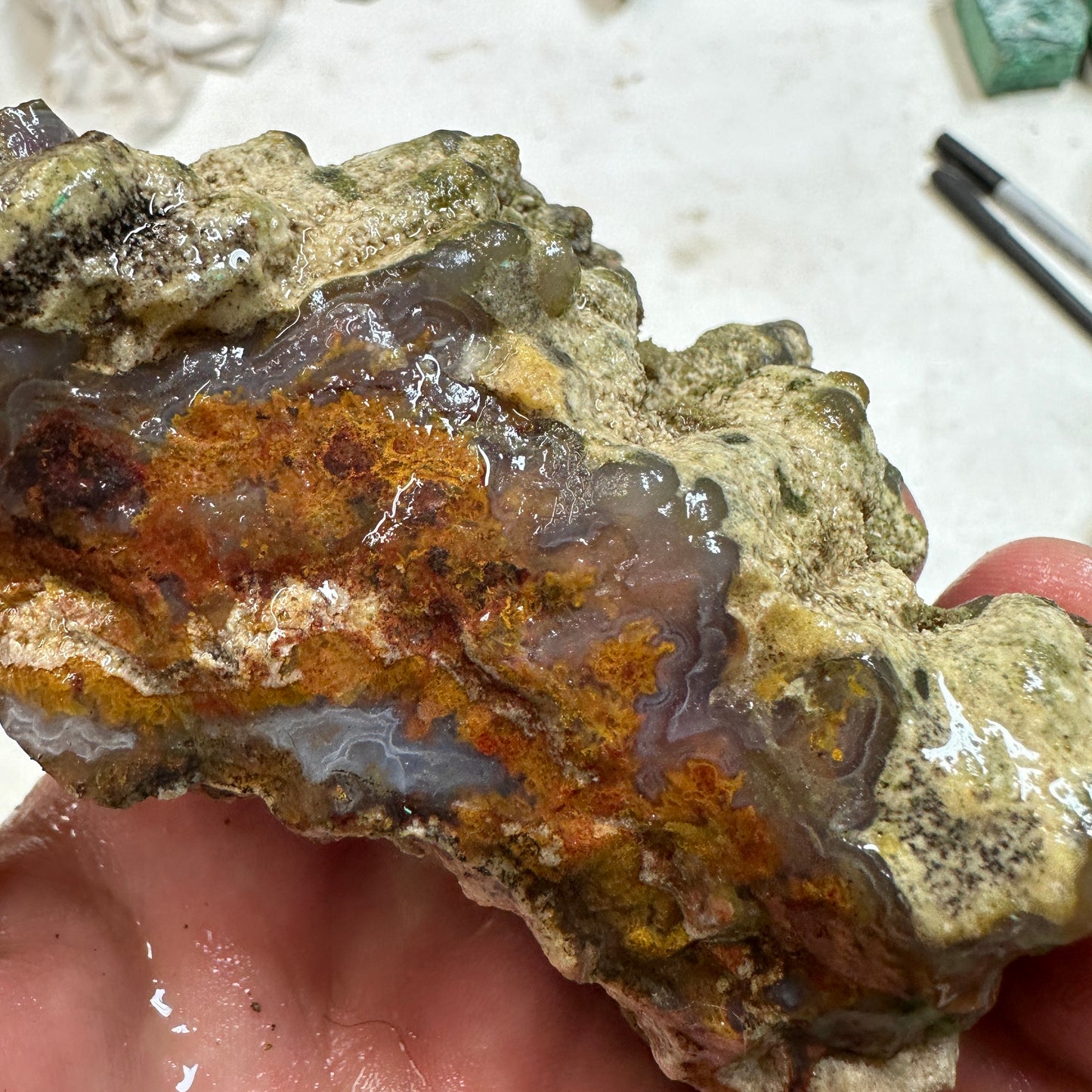 CATHEDRAL AGATE Rough - 0.78 Pounds