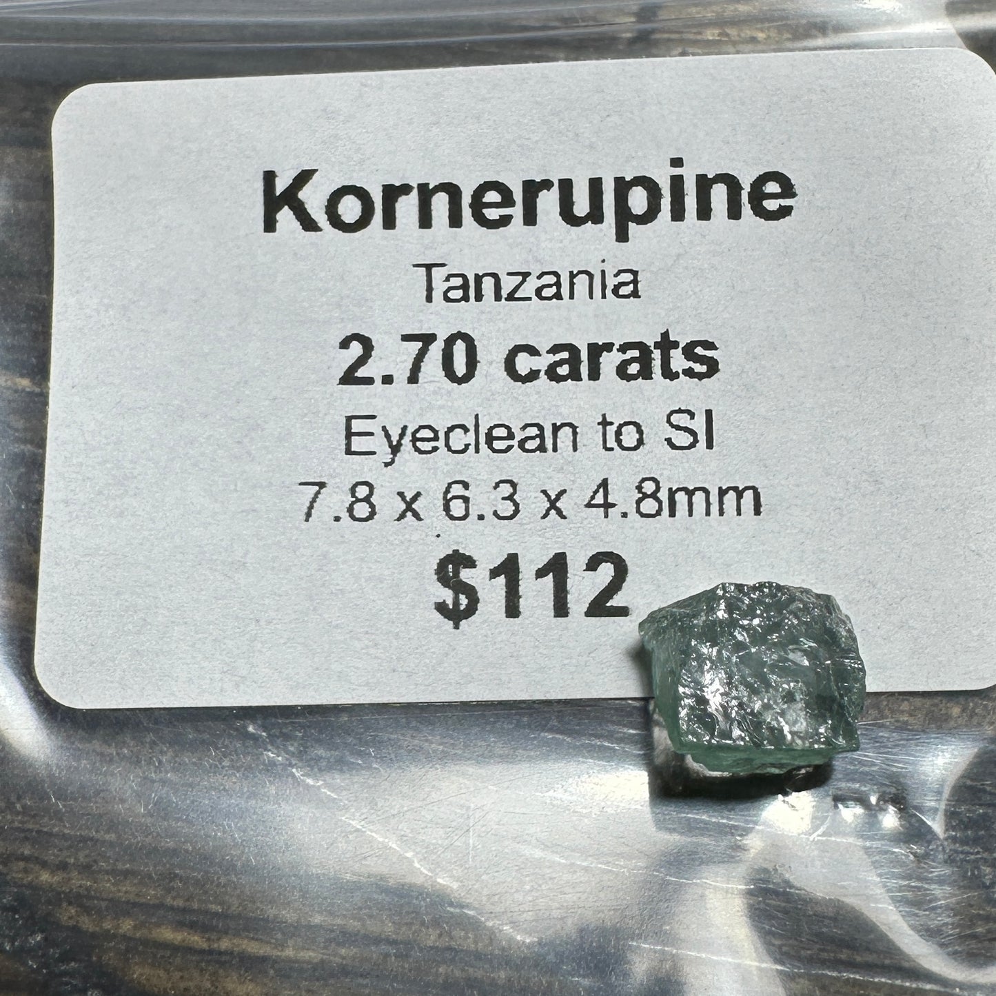 2.70ct KORNERUPINE Facet Rough