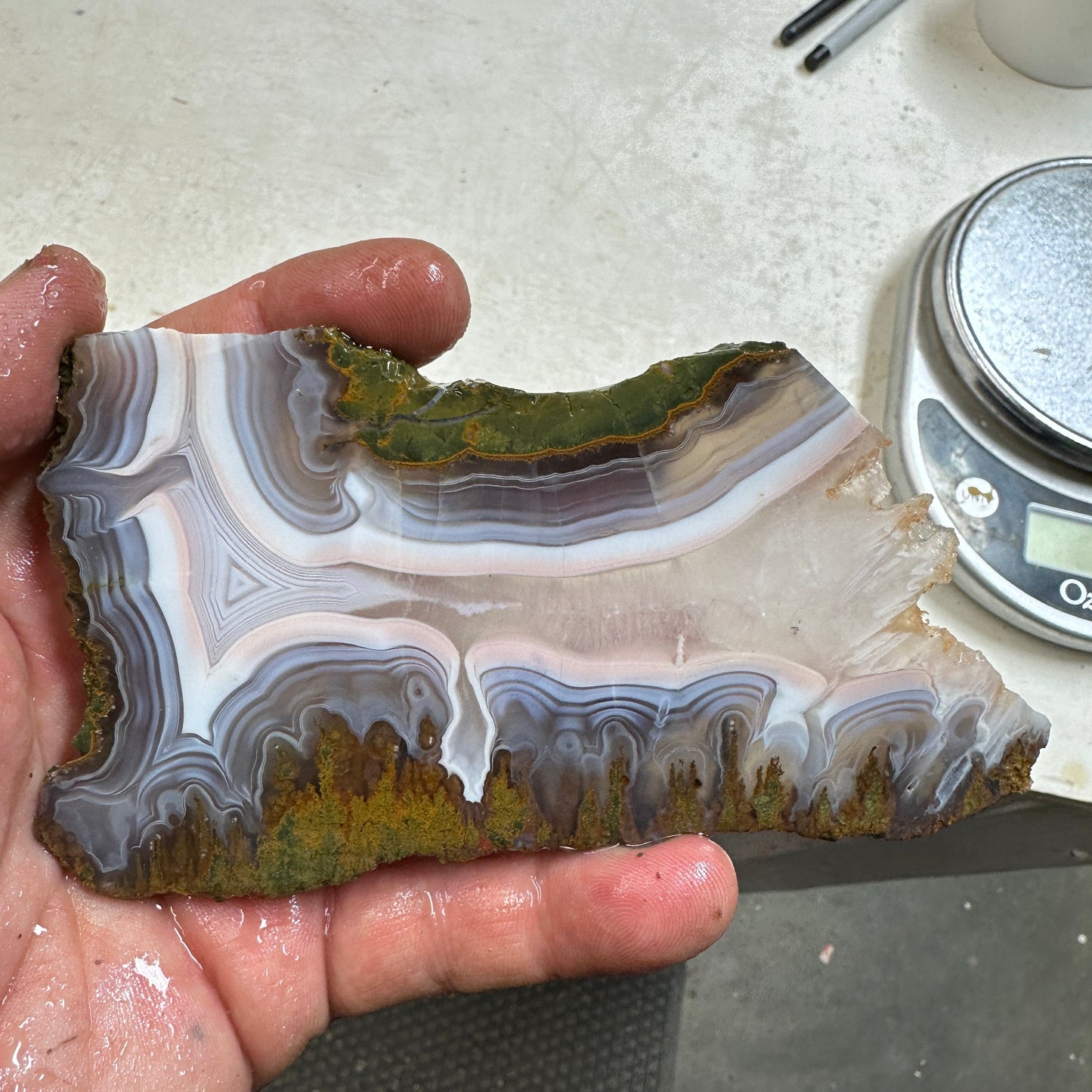 MOROCCAN KERROUCHEN AGATE Slab - 143 grams