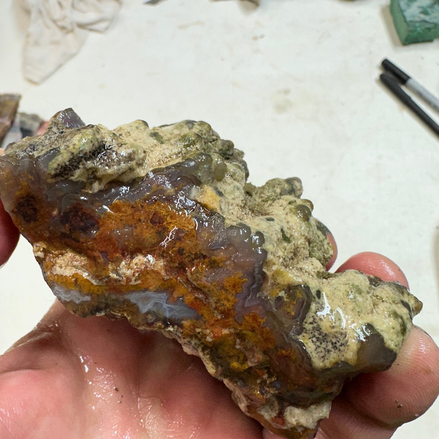 CATHEDRAL AGATE Rough - 0.78 Pounds