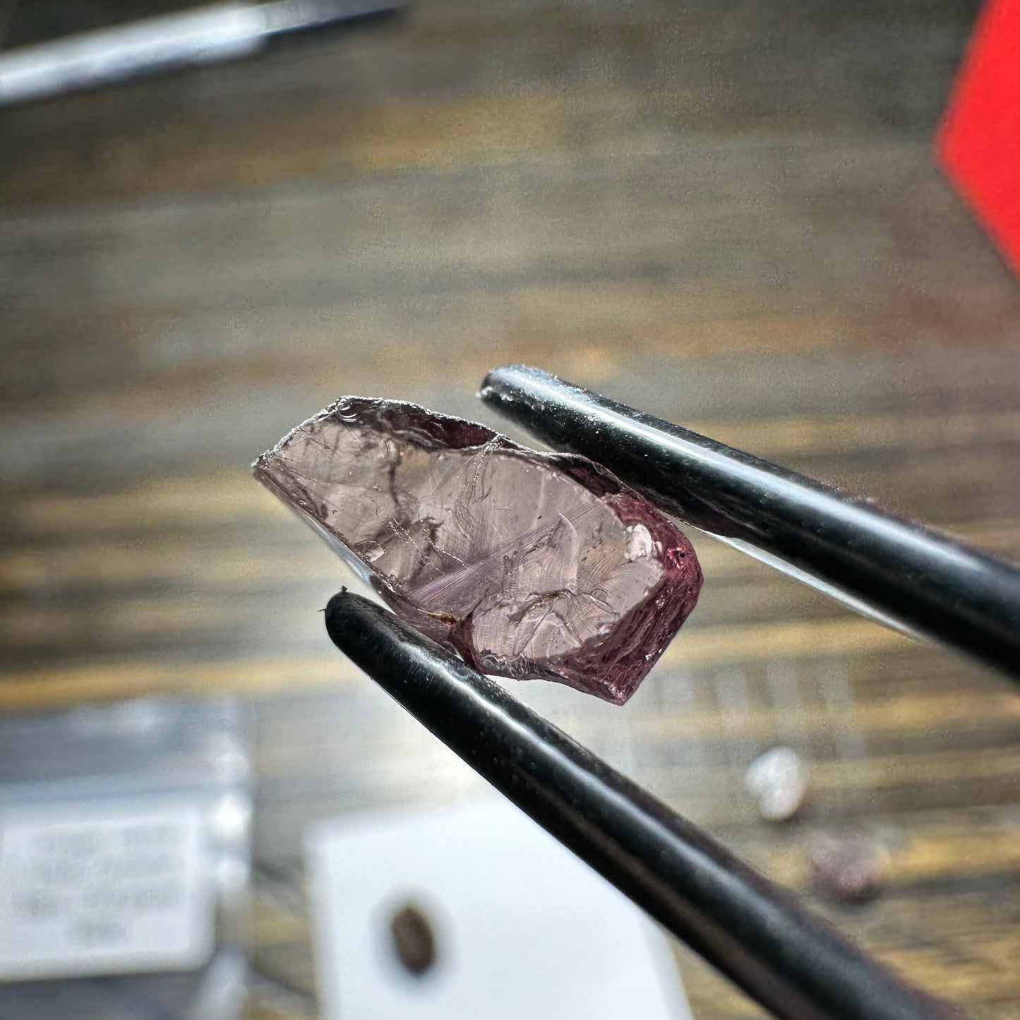 DRAGON GARNET 3pcs., 2.68g Facet Rough Parcel