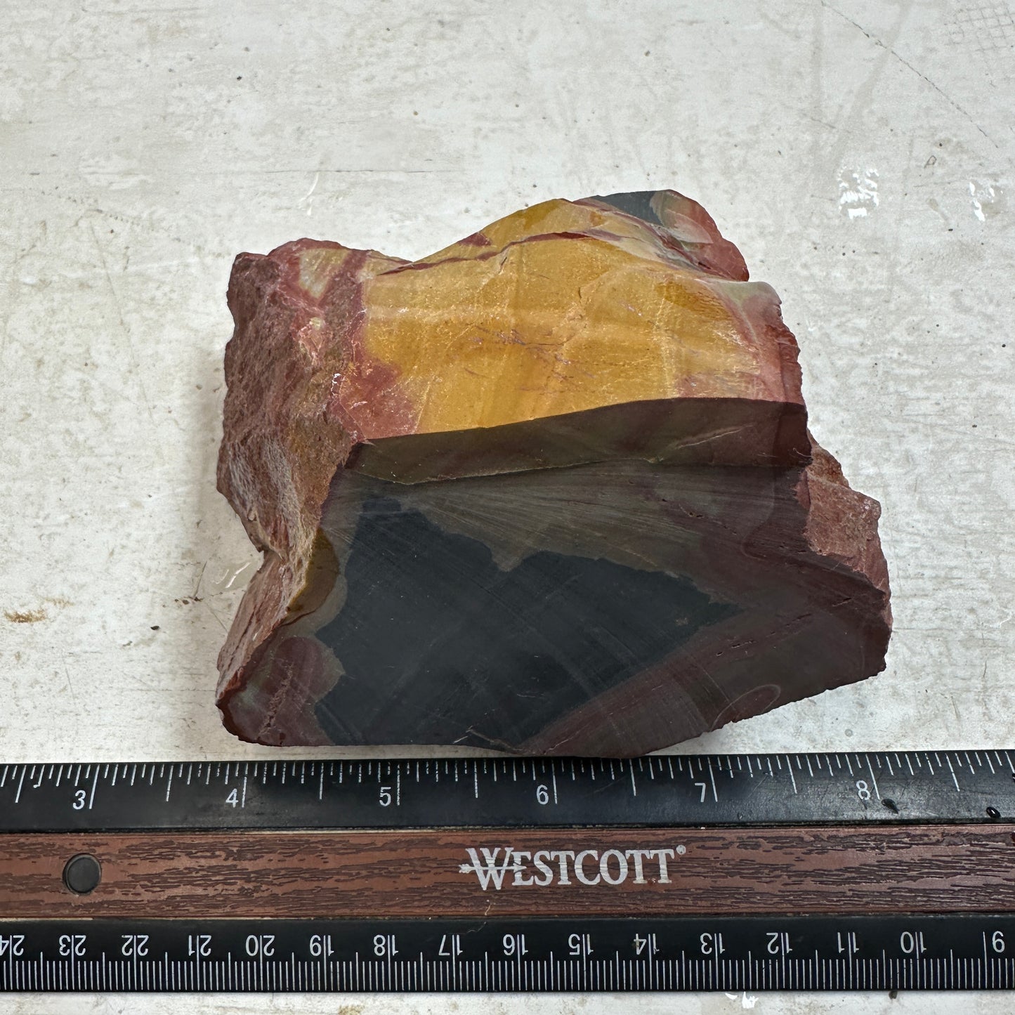 WINDY MOUNTAIN JASPER Faced Rough - 1.73 Pounds