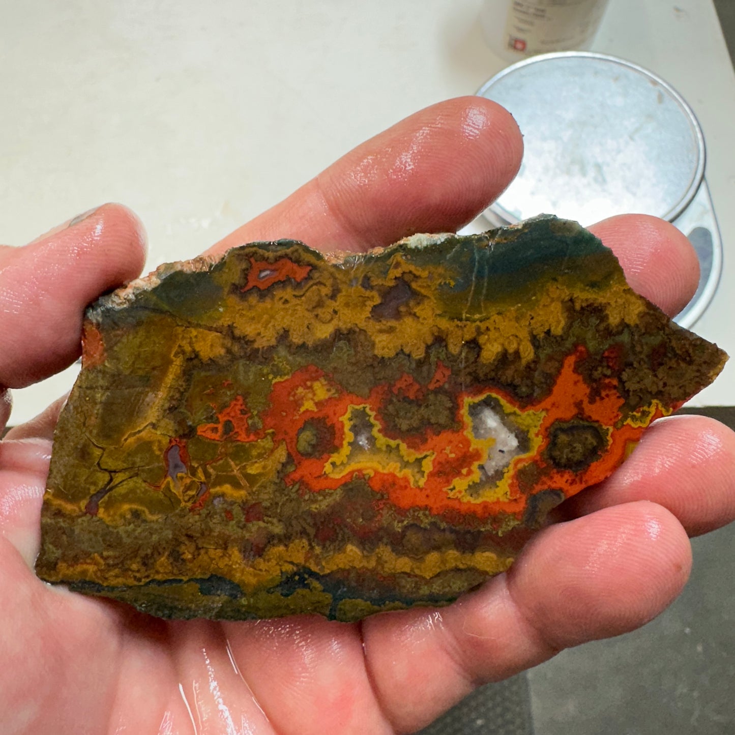 MOROCCAN SEAM AGATE Slab - 94 grams