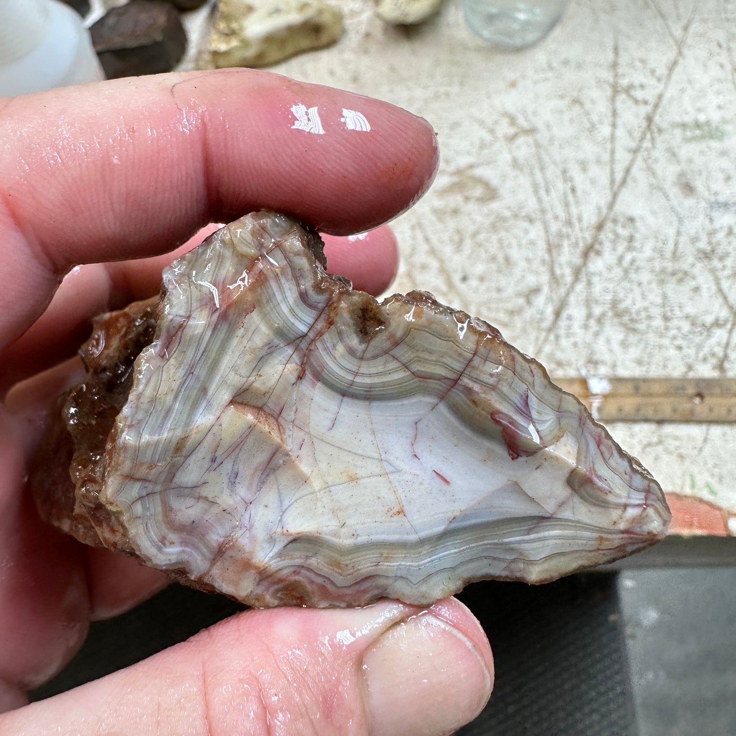 MOROCCAN AGATE Rough - 0.68 Pounds