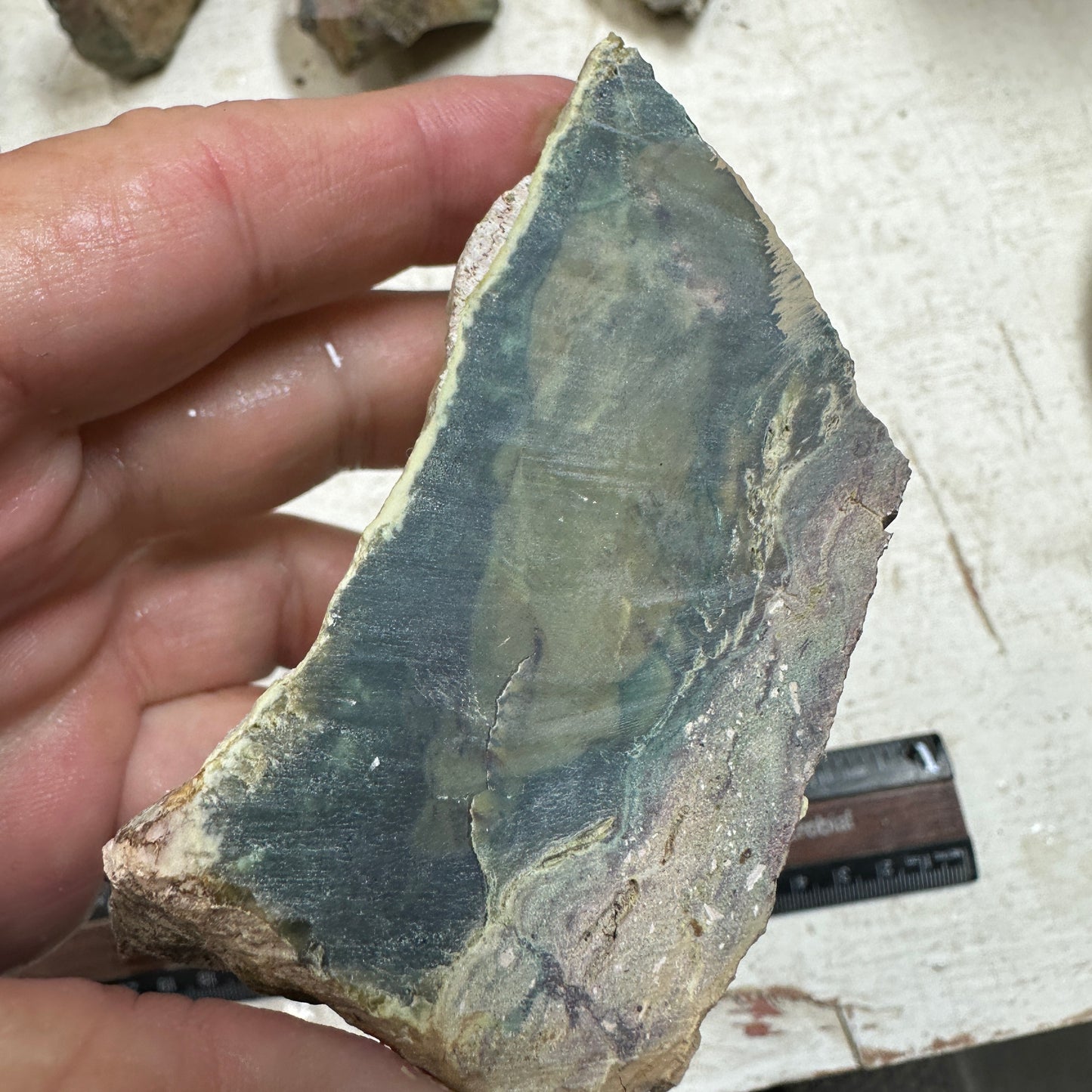 MORRISONITE JASPER Faced Rough - 0.64 Pounds