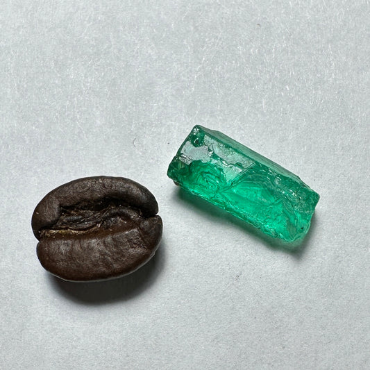 3.65ct No Oil Colombian EMERALD Facet Rough