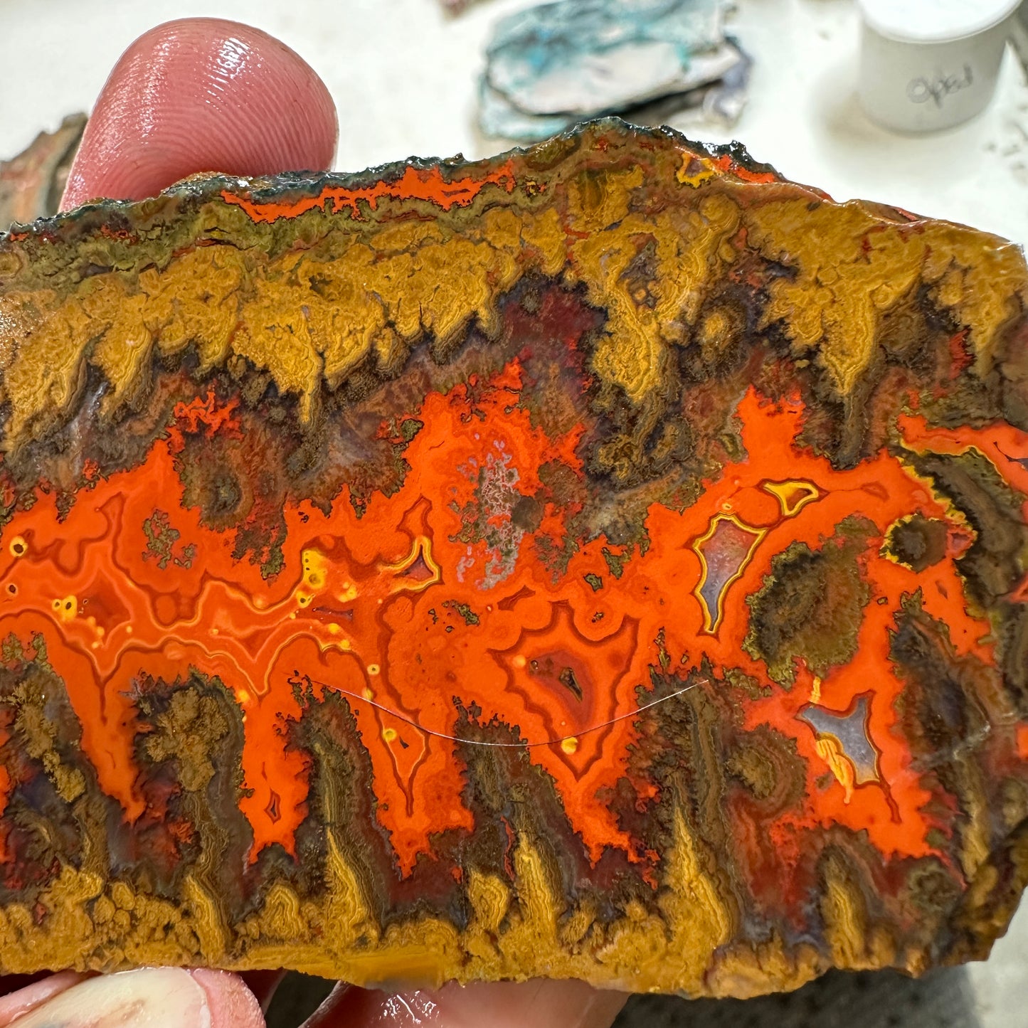 MOROCCAN SEAM AGATE Slab - 160 grams