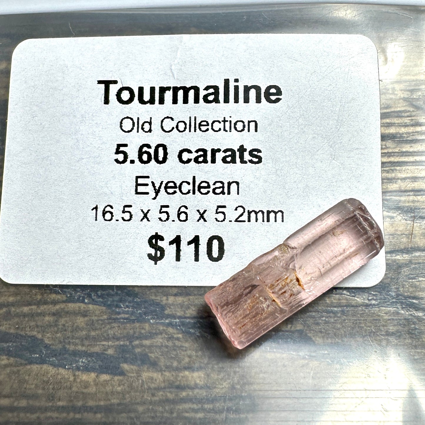 5.60ct PINK TOURMALINE Facet Rough