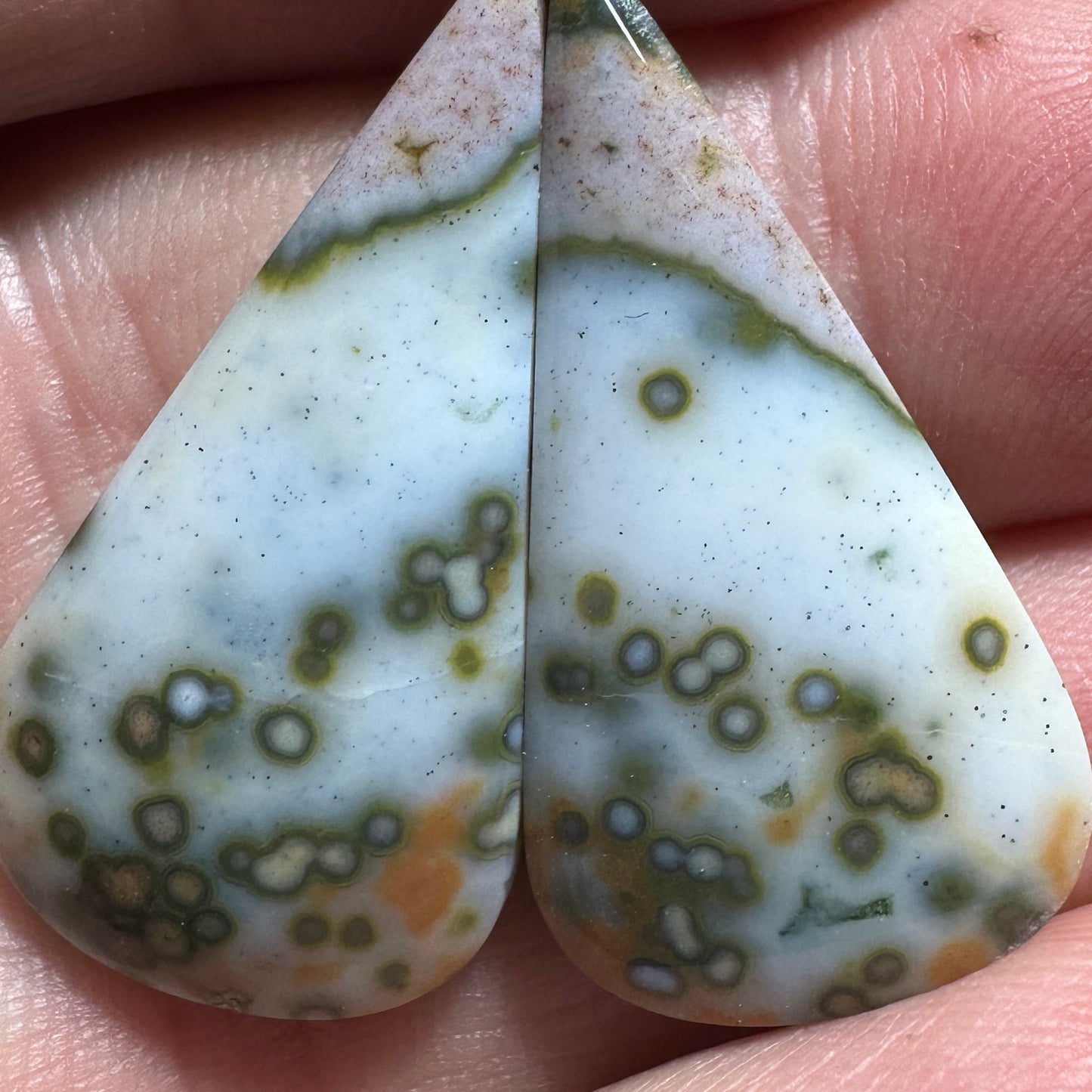 RIVER JASPER cabochon pair