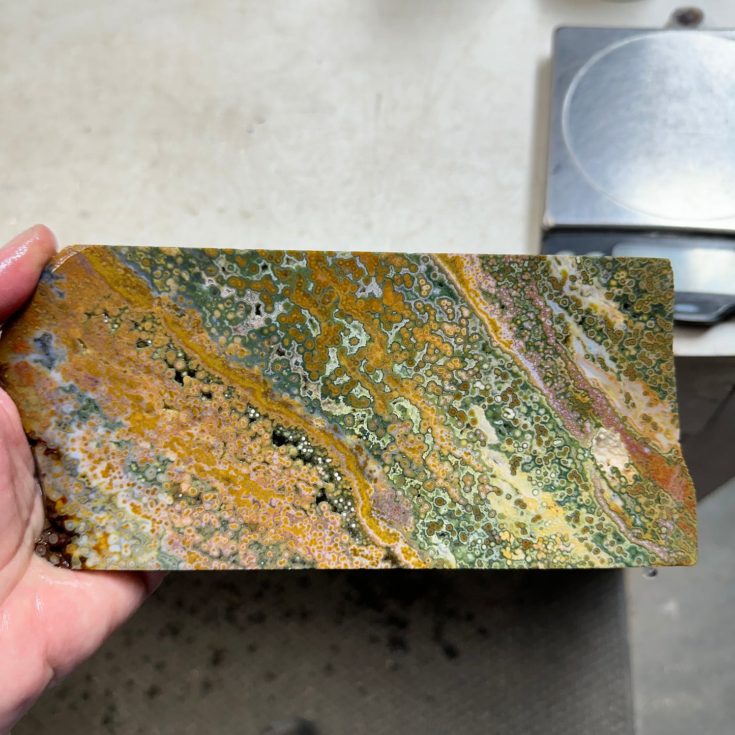 RIVER JASPER Slab - 382 grams