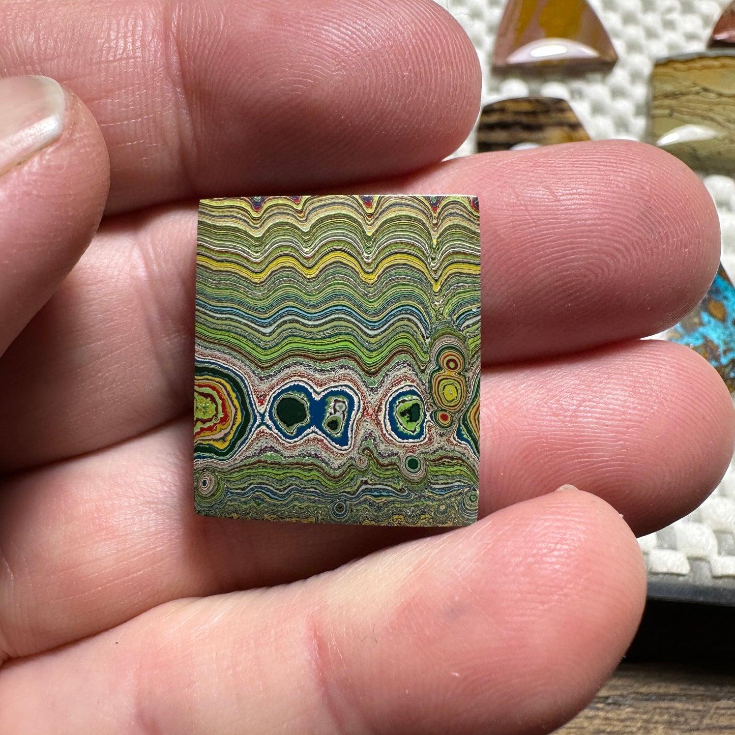 Playground Fordite cabochon