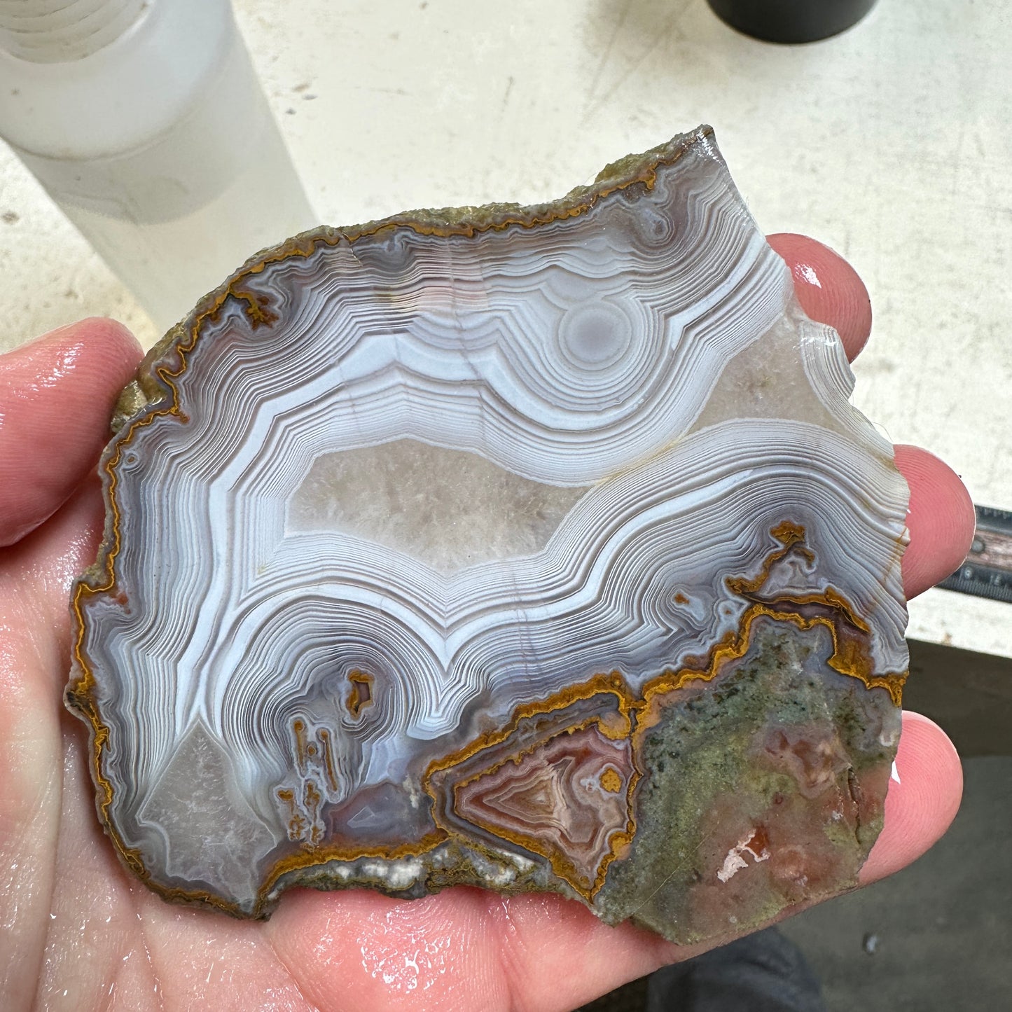 MOROCCAN SHADOW AGATE Slab - 115 grams