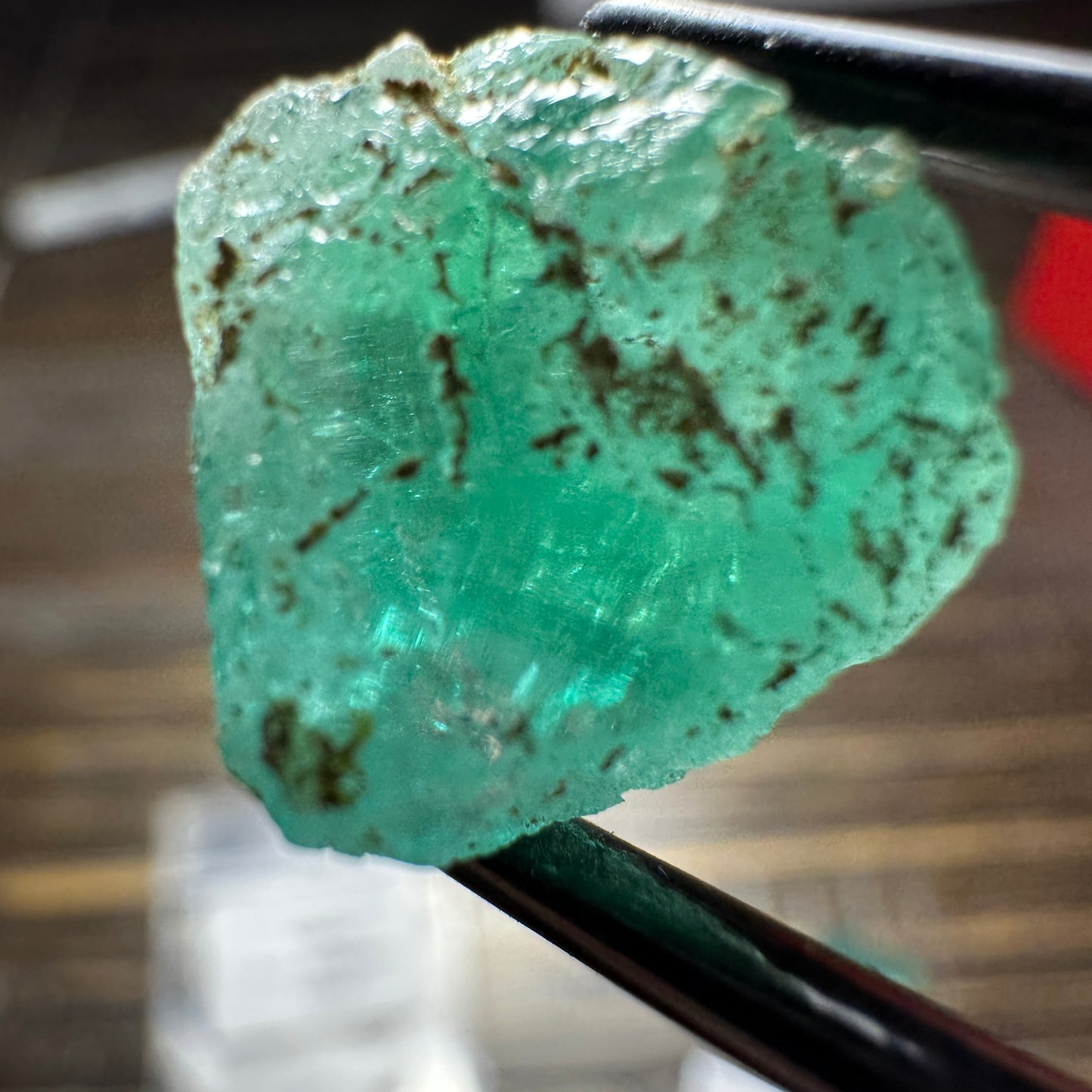 VANADIUM EMERALD 3pcs., 5.53g Facet Rough Parcel