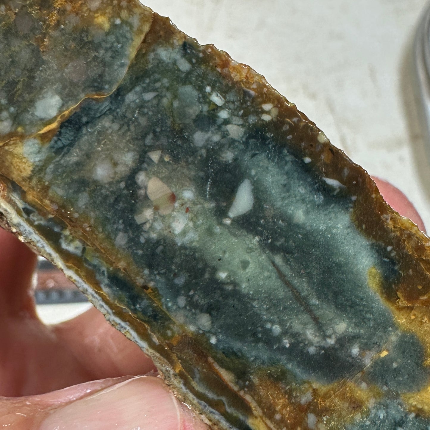 MORRISONITE JASPER Faced Rough - 0.67 Pounds