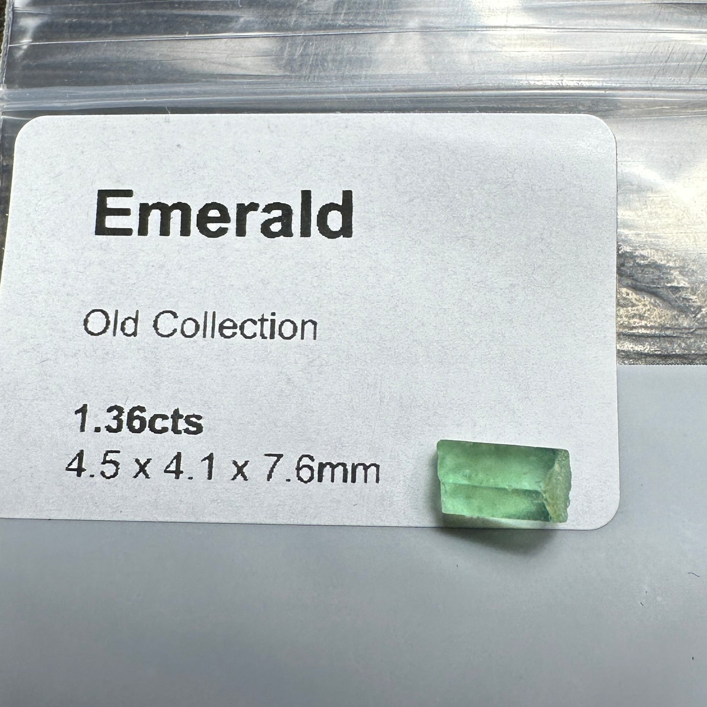 1.36ct EMERALD Facet Rough