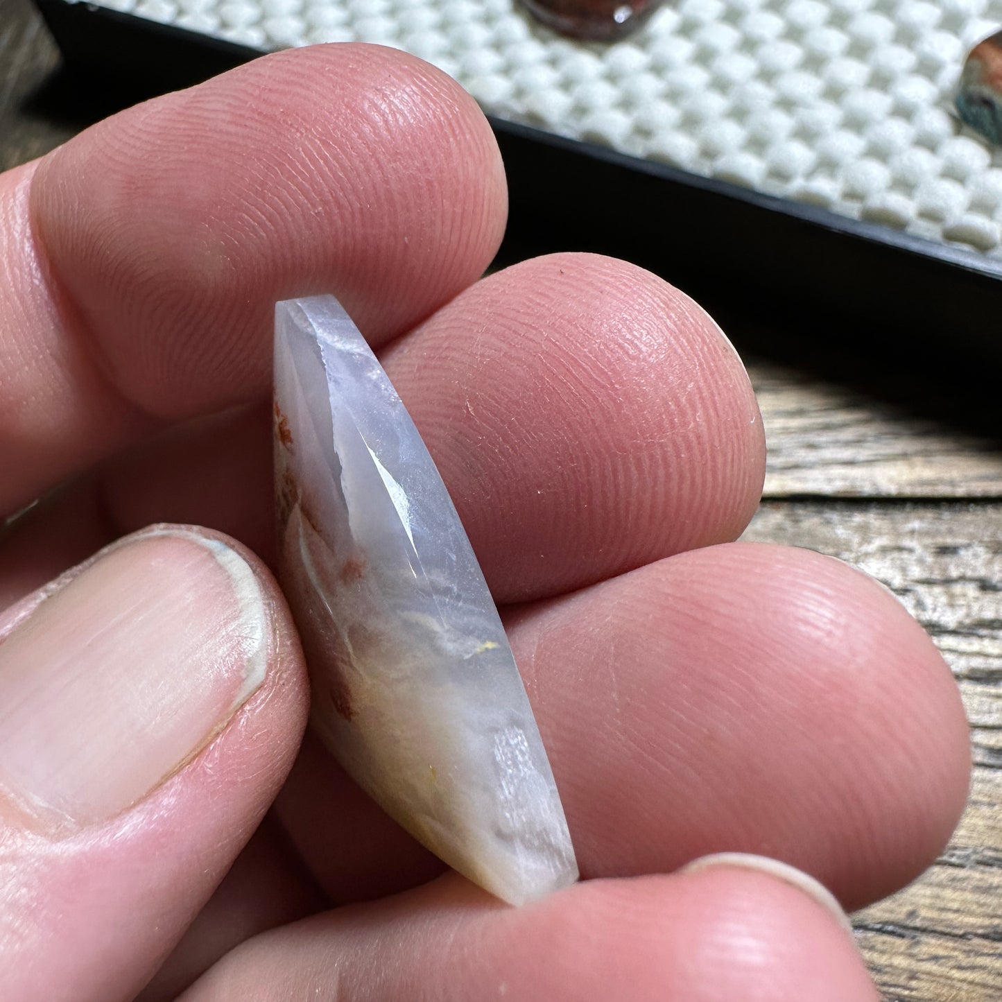 CAREY PLUME AGATE cabochon