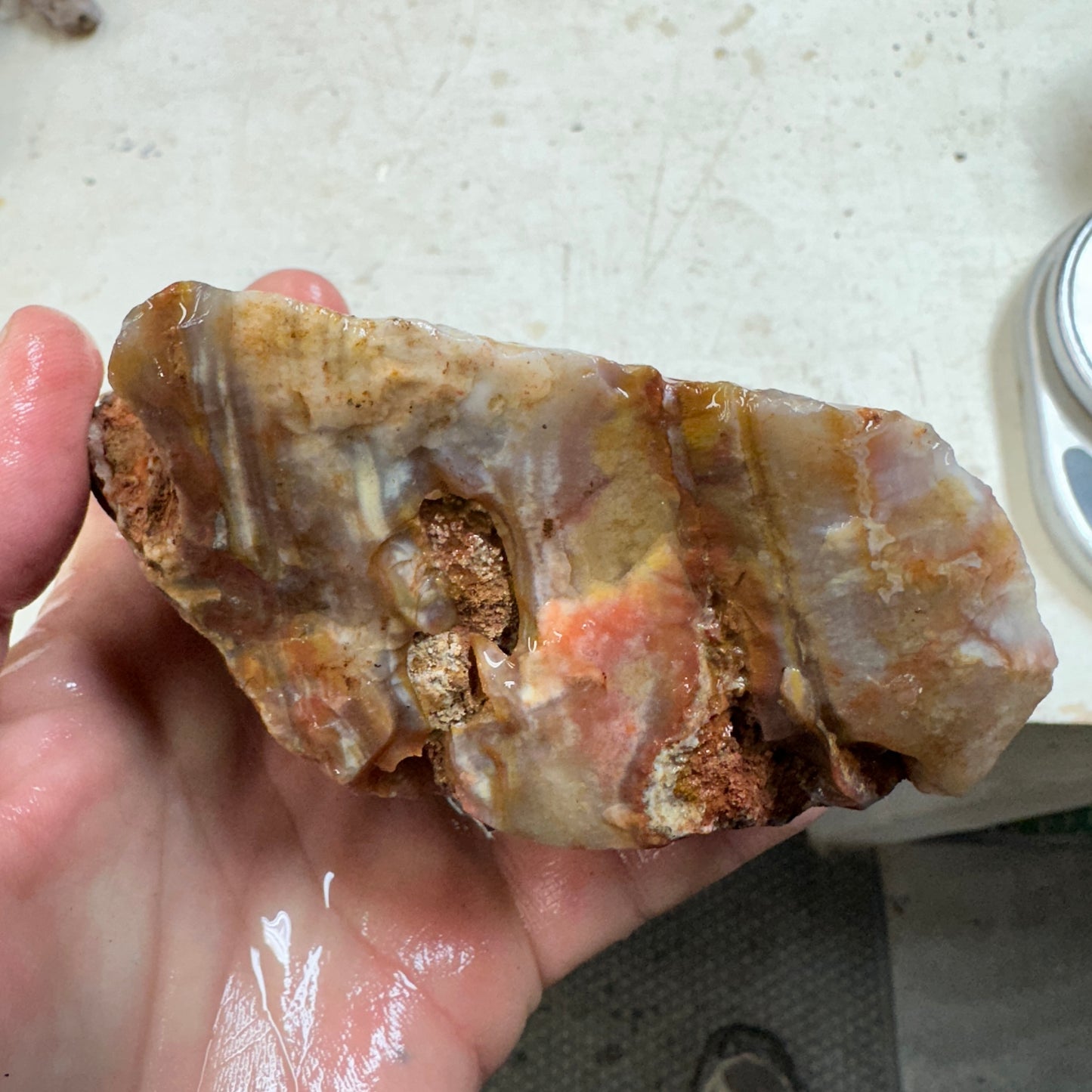 SUMATRAN FLAME SAGENITE AGATE Rough - 1.49 pounds