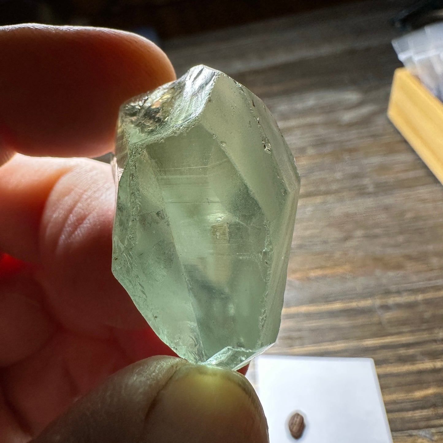 132.5ct PRASIOLITE QUARTZ Facet Rough