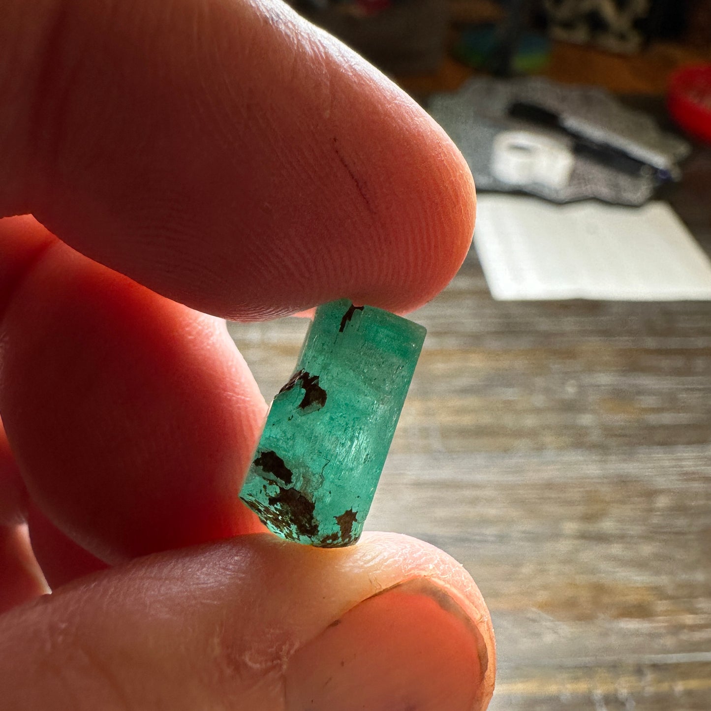 9.19ct COLUMBIAN EMERALD Facet Rough