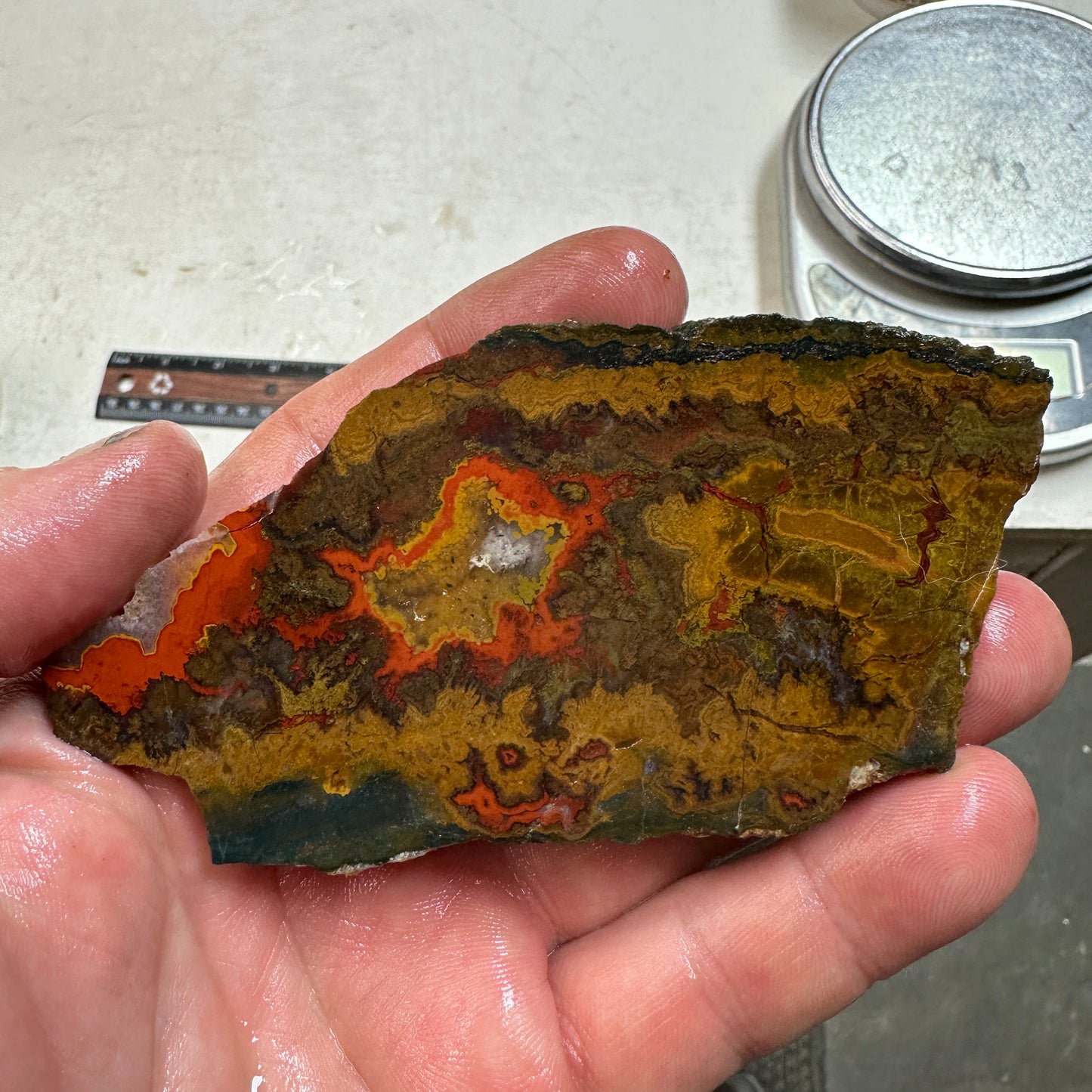 MOROCCAN SEAM AGATE Slab - 81 grams