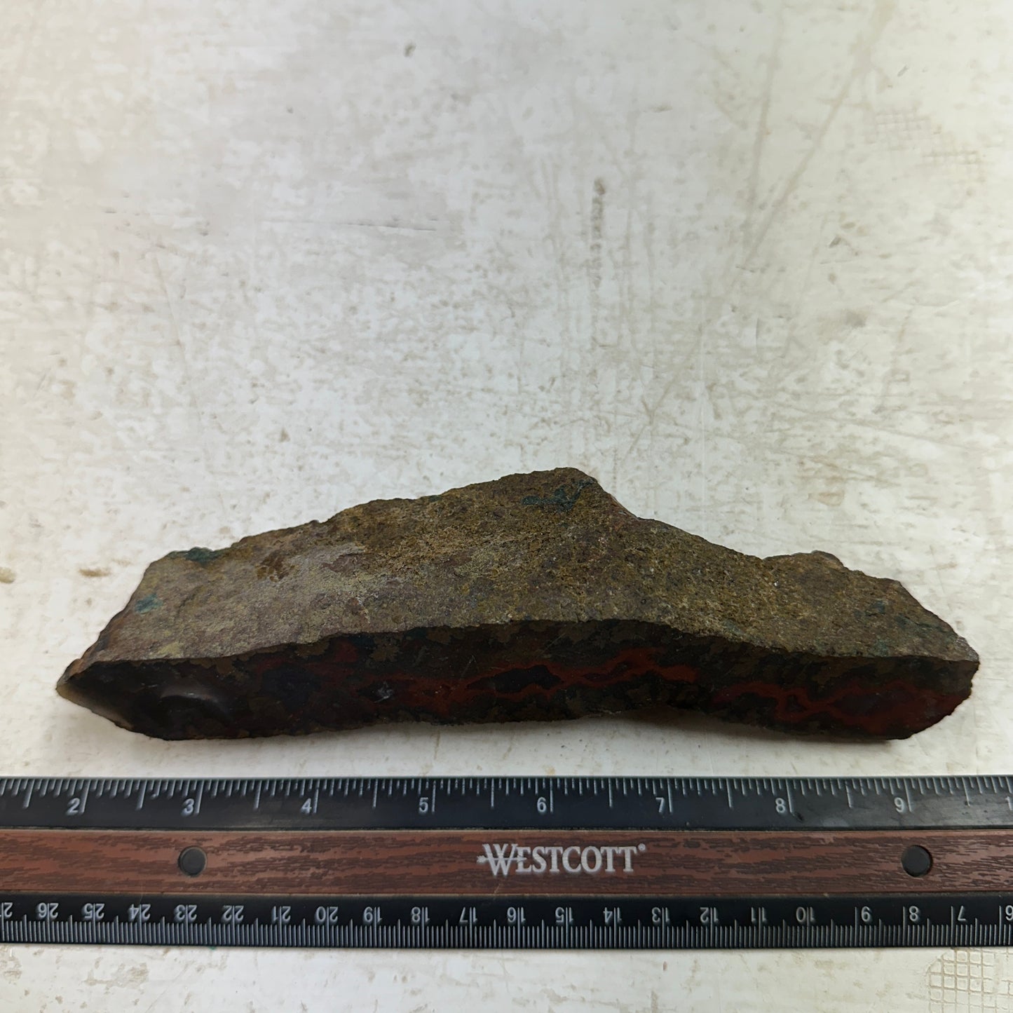 MOROCCAN SEAM AGATE Faced Rough - 1.02 Pounds