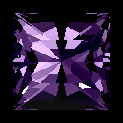 'Ametrine1' Square Cut Faceting Design