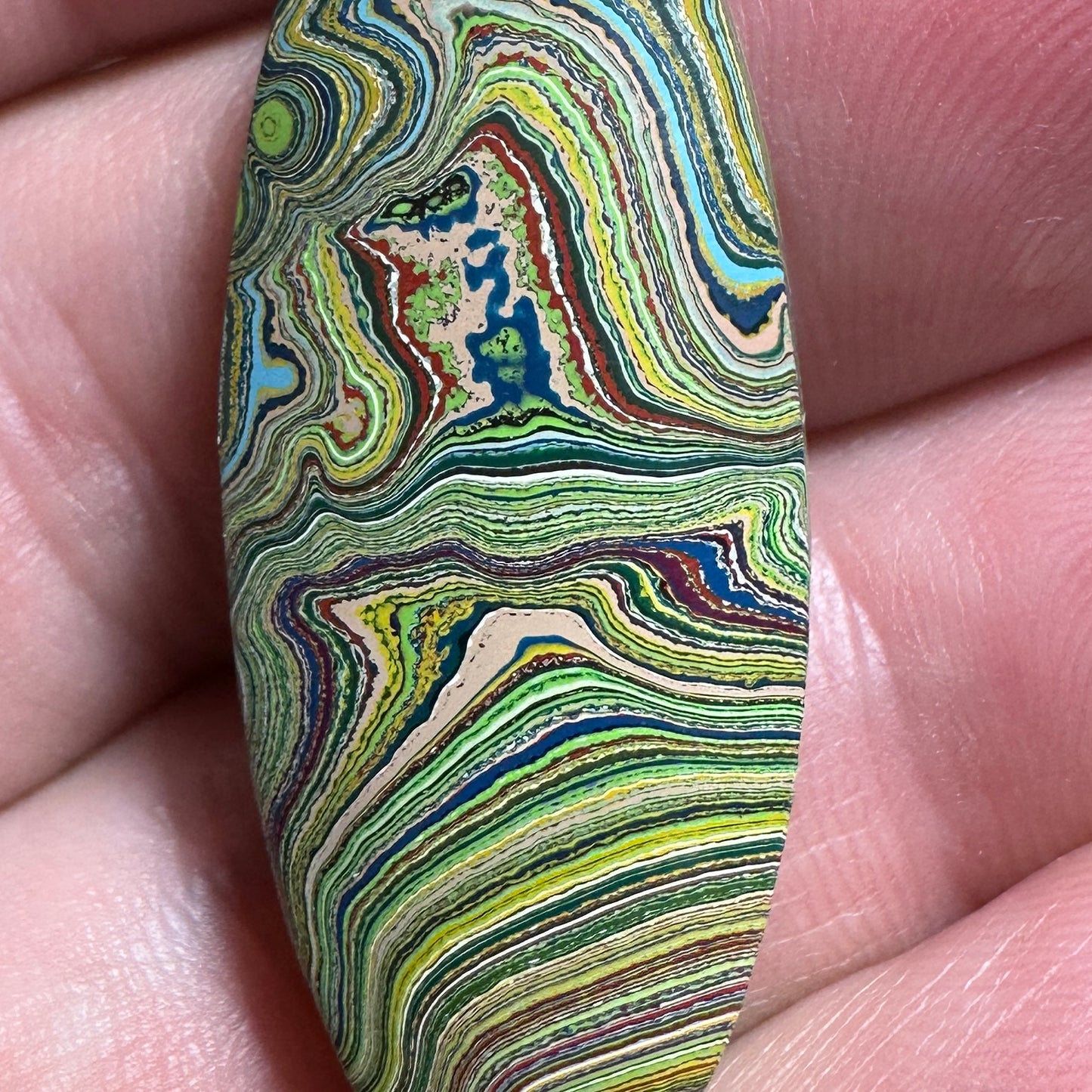 Playground Fordite cabochon