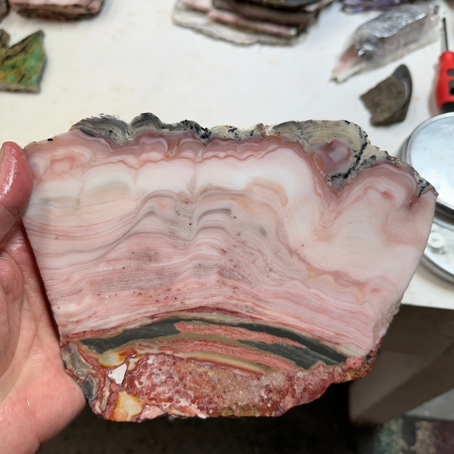 WINDY MOUNTAIN AGATE Slab - 536 grams