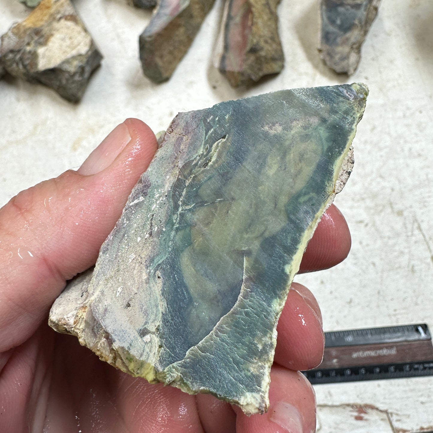 MORRISONITE JASPER Faced Rough - 0.60 Pounds
